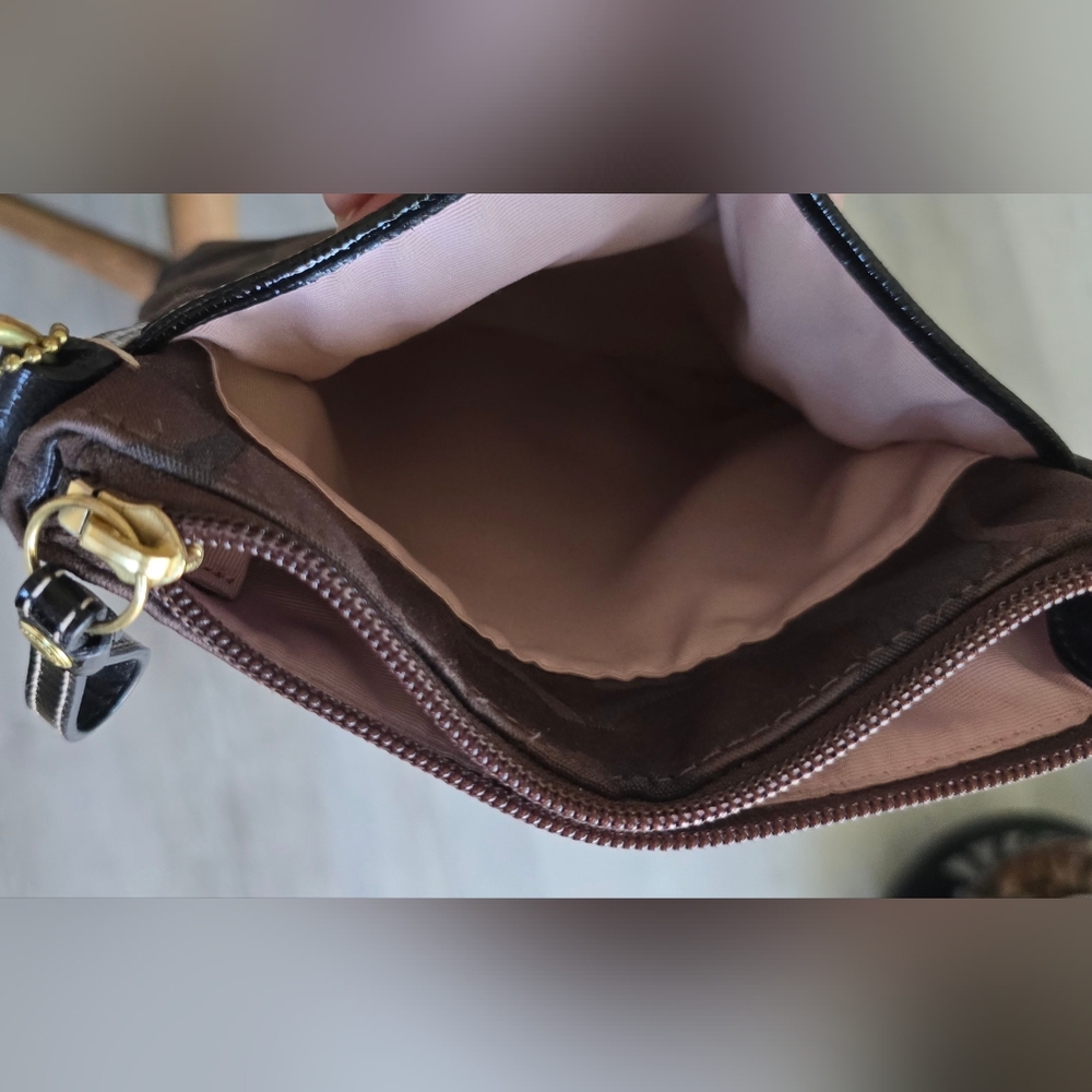Vintage Coach Kitt Crossbody Bag Purse Brass Hardware New Condition - Picture 7 of 11
